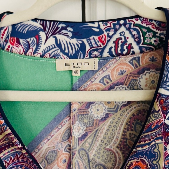 Etro Dress -Multicolor Resort wear. St. Tropez vibes. Made in Italy. Size 8. - Picture 6 of 10